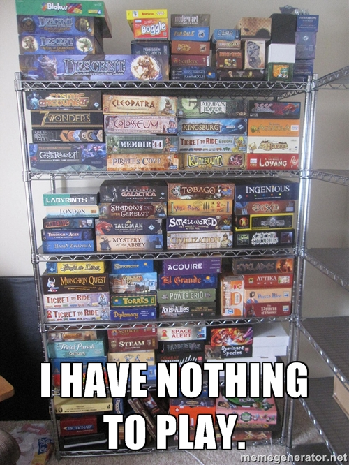 Nothing to play meme